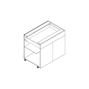 Base Cabinet with 2 Doors + 1 Drawer