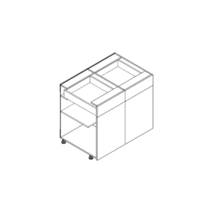 Base Cabinet with 2 Doors + 2 Drawer