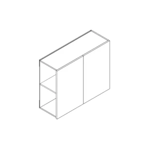 Wall Cabinet with 2 Doors + 1 Shelf